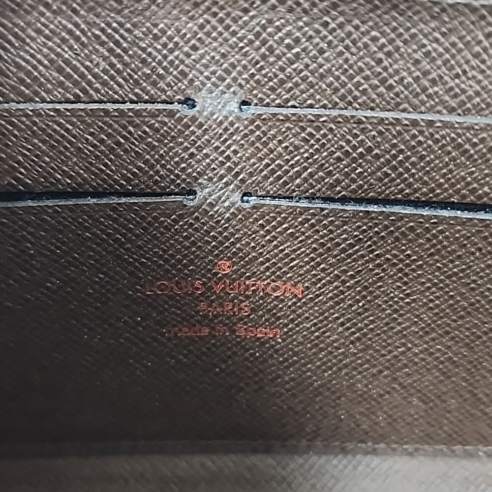 Authentic Louis Vuitton Damier Ebene Zip Around Wallet - Picture 7 of 8